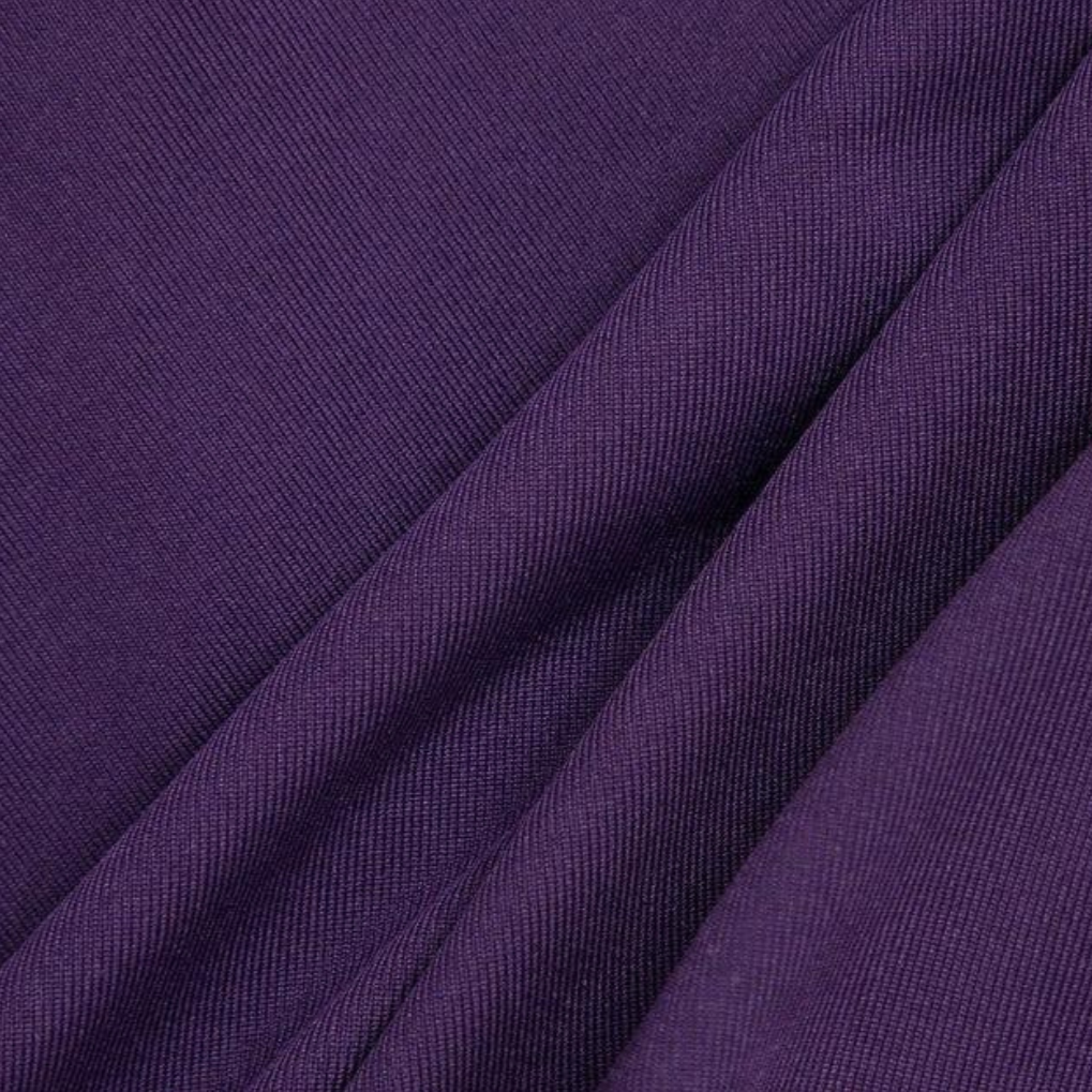 Midnight Orchid Ruffle High-Low Dress – Deep Purple