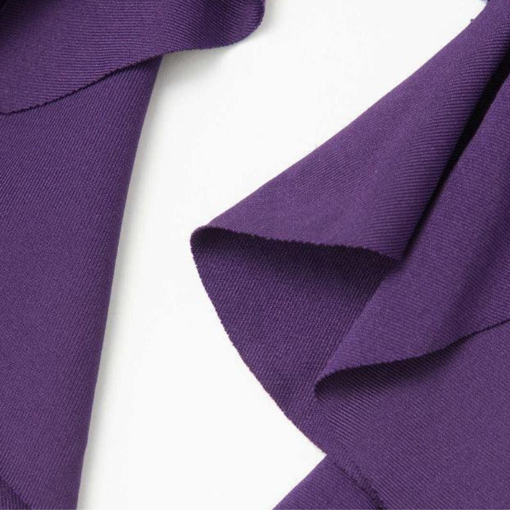 Midnight Orchid Ruffle High-Low Dress – Deep Purple
